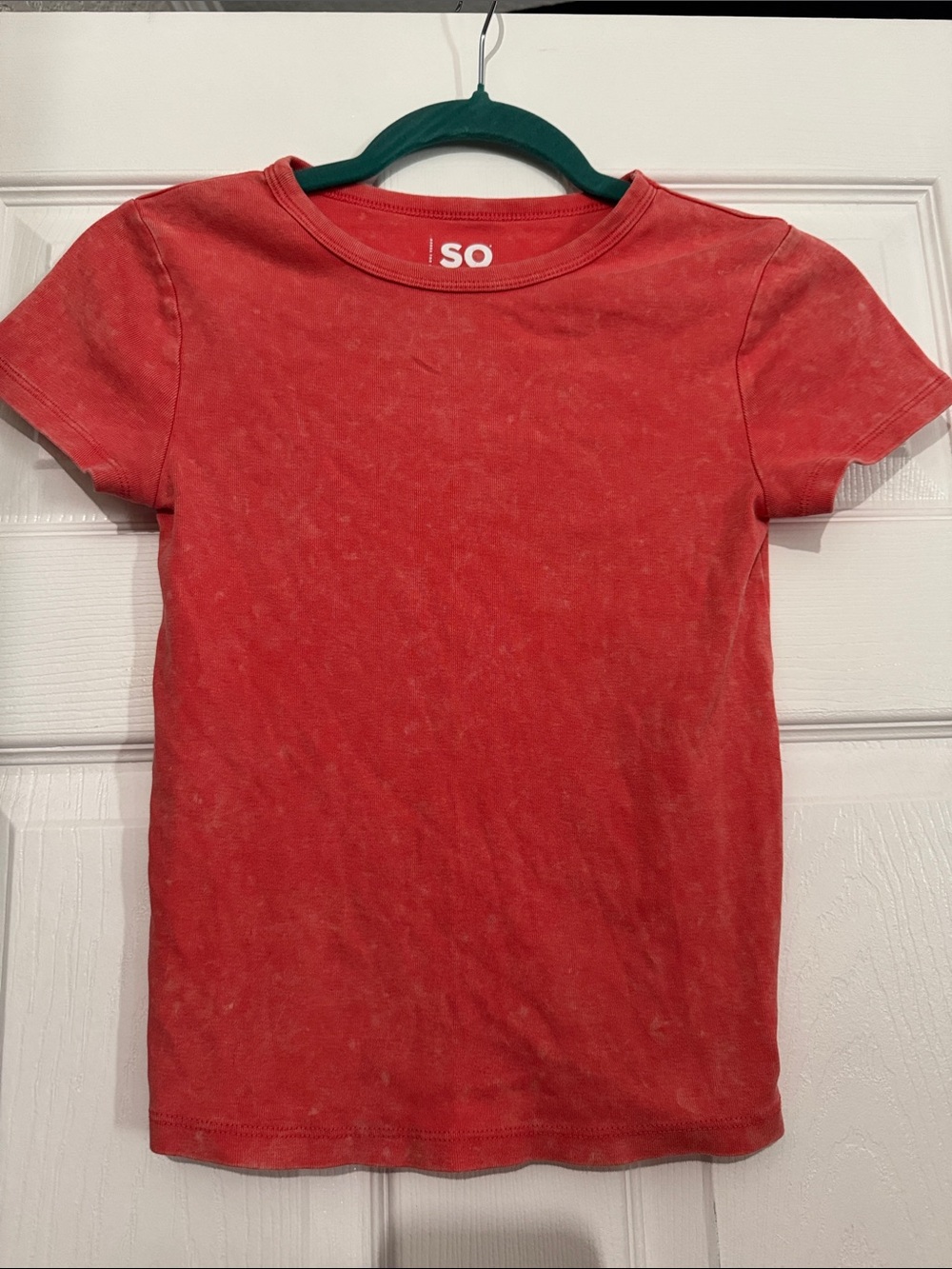 SO Short Sleeve Tee in Coral Red